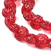 Electroplate Baking Paint Transparent Glass Beads Strands GL-CBA17FF-02D-3