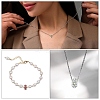 10Pcs Alloy Rhinestone European Beads CPDL-YW0001-02A-6