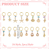 32Pcs 16 Style Alloy Hair Styling Tools OHAR-DR00003-2
