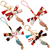 Olycraft 4Pcs 4 Style Japanese Style Cute Lithium Fish Lucky Mobile Phone Straps & Keychain AJEW-OC0004-04-1