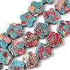 Dyed Synthetic Imperial Jasper Beads Strands G-D337-14mm-B04-2