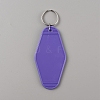 Plastic Blank Motel Keychain KEYC-WH0034-29E-1