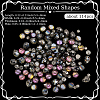 114Pcs Transparent Electroplate Glass Beads GLAA-PA0001-17D-2