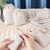   16Pcs 4 Style Polyester Blank DIY Craft Drawstring Bag ABAG-PH0001-12-5