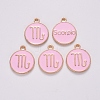 Alloy Enamel Pendants ENAM-S124-01B-09L-2