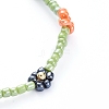 Glass Seed Beads Anklets AJEW-AN00286-03-2