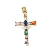 Easter Brass Pave Cubic Zirconia Pendants CU-E002-01A-G04-1