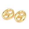 Brass Oval Links Connector Charms KK-H292-47G-03-2