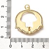 Brass Micro Pave Cubic Zirconia Pendants KK-Q043-20G-01-3