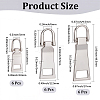 18Pcs 3 Styles Alloy Zipper Pull Tabs FIND-CY0001-83P-2
