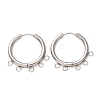 304 Stainless Steel Hoop Earring Findings STAS-D183-02C-P-1