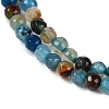 Faceted Natural Agate Round Beads Strands X-G-E318C-4mm-10-3