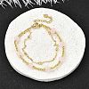 Natural Rose Quartz Bracelets BJEW-D330-01G-02-1