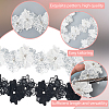 2Pcs 2 Colors Double Layer Polyester Flower Lace Trim Ribbon OCOR-CY0002-74-6