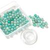 100Pcs 8mm Natural Amazonite  Round Beads DIY-LS0002-64-2