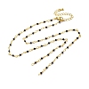 Brass Chain Necklace Making KK-K337-13G-05-1