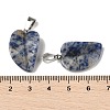 Natural Blue Spot Jasper Pendants G-B127-01P-01-3