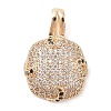 Brass Micro Pave Cubic Zirconia Pendants KK-S388-15G-1