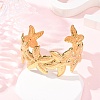 304 Stainless Steel Cuff Bangles for Women BJEW-G749-04G-3