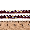 Electroplate Transparent Glass Beads Strands EGLA-Q132-4MM-A12-4