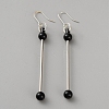 Iron & 201 Stainless Steel Dangle Earring Findings EJEW-WH20006-12N-1