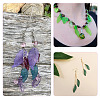 100pcs 5 colors Transparent Acrylic Pendants MACR-TA0001-81-8