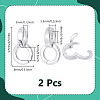 2Pcs 925 Sterling Silver Tube Bails STER-NB0001-25-2