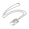 Non-Tarnish 304 Stainless Steel Pendant Necklaces NJEW-L118-02P-06-2