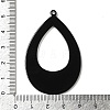 Black and White Stitching Acrylic Pendants OACR-S144-02A-3