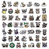 50Pcs Cute Little Raccoons PVC Self-Adhesive Stickers STIC-D280-02-2