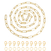 Soldered Brass Paperclip Chains CHC-CA0001-03G-1
