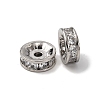 Brass Micro Pave Cubic Zirconia Beads KK-A270-02B-P-2