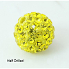 Polymer Clay Rhinestone Beads X-RB-H258-HD10mm-249-1