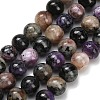 Natural Charoite Beads Strands G-G300-A01-8mm-2