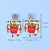Word Friyay Acrylic Dangle Stud Earrings FS-WG01C29-04-1