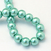 Baking Paint Glass Pearl Round Bead Strands X-HY-Q003-10mm-32-4
