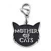 2Pcs Cat Alloy Enamel Pendant Decoration HJEW-JM02496-4