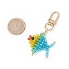 Fish Glass Seed Beaded Pendant Decoration HJEW-MZ00178-3