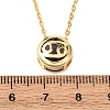 Brass Pave Cubic Zirconia Birth Stone Constellation Pendant Cable Chain Necklaces NJEW-D334-01G-12-5