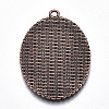 Tibetan Style Alloy Pendant Cabochon Settings LS-TIBEP-N003-17R-2