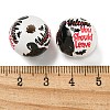 Halloween Series Wood European Beads WOOD-U002-01E-3