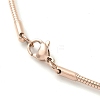 Casual Style 304 Stainless Steel Choker Necklaces STAS-O037-02RG-3