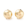 Round Rack Plating Brass European Beads X-KK-G512-08G-1
