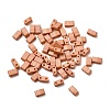 2-Hole Baking Paint Glass Seed Beads SEED-S023-17B-45-1