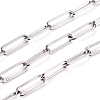 3.28 Feet 304 Stainless Steel Paperclip Chains X-CHS-L022-02P-2