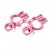 Spray Painted Eco-Friendly Alloy Swivel Snap Hooks Clasps PALLOY-T080-12J-NR-3
