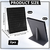 50-Slot Velvet with Sponge L Shaped Stud Earring Display Stands EDIS-WH0011-08B-2