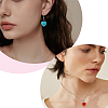 15Pcs 15 Styles Heart Gemstone Pendants G-FI0001-34-6