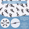 Unicraftale 30Pcs 3 Styles 304 Stainless Steel Lobster Claw Clasps STAS-UN0050-14-5