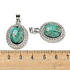 Natural African Turquoise(Jasper) Oval Pendants G-B079-02P-01-3